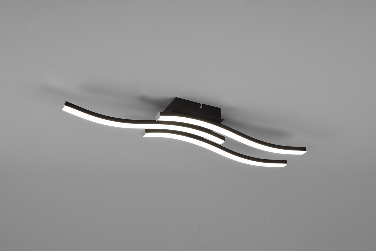 Plafoniera Route, RL, 56x12x7 cm, 5W, 3x SMD, metal, negru - imagine 5